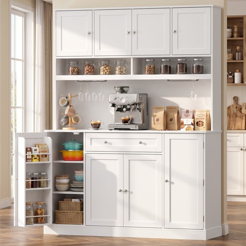 Homcom pantry cabinet with - pantry,