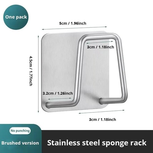 Stainless steel sink sponge - stainless,